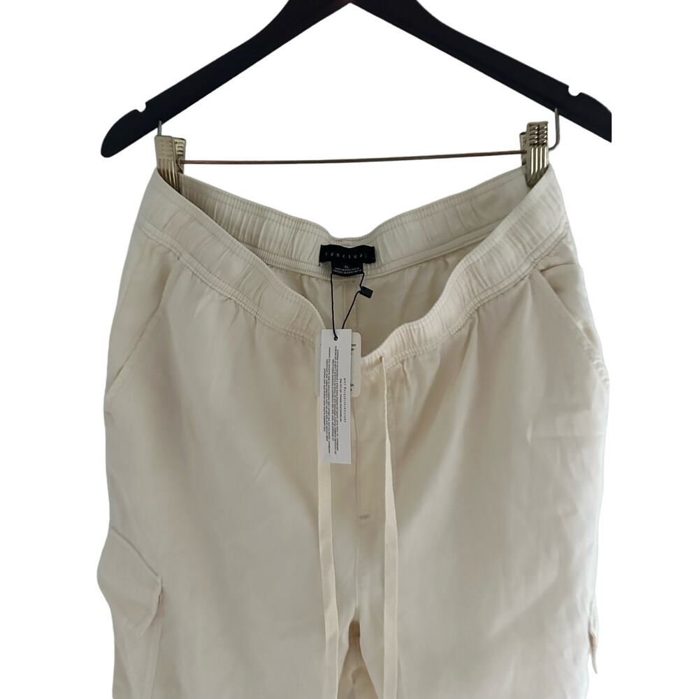 NWT Sanctuary pants cargo slacks ivory Sz L NWT wide pants summer spring wear